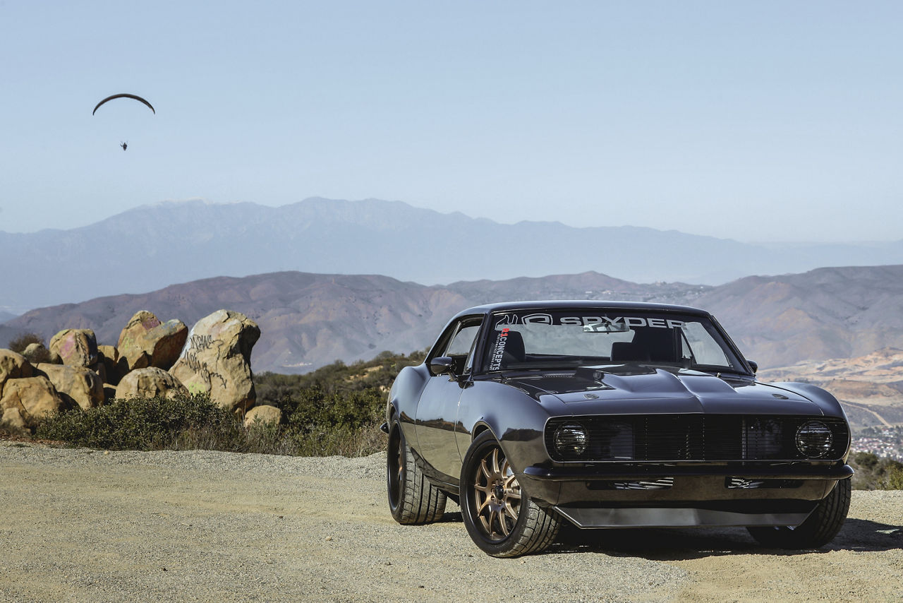 1967 Chevrolet Camaro American Racing VF519 Gold Wheel Pros